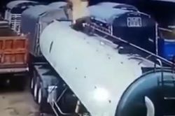 Hàn xe bồn gây nổ, 2 công nhân bổ nhào xuống đất