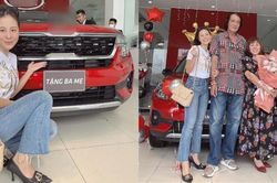 Chơi lớn như 'Kiều nữ làng hài' Nam Thư, mua xế hộp tặng quà sinh nhật ba mẹ
