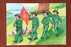 Dưới màu hoa rất đỏ