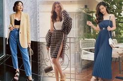 Học sao Việt phối giày sandals đế bệt thô, vừa hack dáng vừa nhẹ chân đi chơi lễ