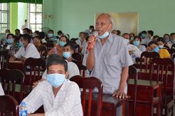 Những người ứng cử đại biểu Hội đồng nhân dân tỉnh vận động bầu cử tại huyện Châu Thành