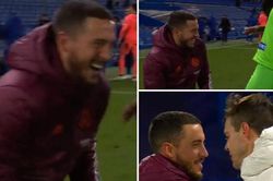 Fan Real nổi giận khi Hazard cười đùa với cầu thủ Chelsea dù bị loại