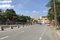Đường phố Thái Bình vắng tanh sau lệnh giãn cách xã hội