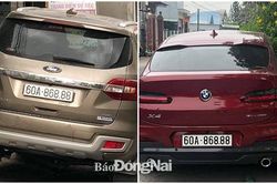 Làm rõ 2 xe ô tô trùng biển số 60A-868.88