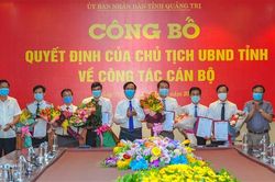 Công bố quyết định bổ nhiệm lãnh đạo các cơ quan chuyên môn thuộc UBND tỉnh