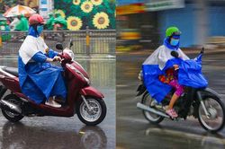 Tránh nguy cơ mất an toàn khi áo mưa che phủ gây hỏng đèn pha xe máy
