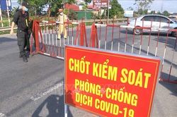 Cách ly y tế một điểm dân cư ở huyện Yên Phong, Bắc Ninh