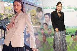 Lê Phương lên đồ quý tộc cùng blazer và chân váy, không 'quên nội y' như hội chị em
