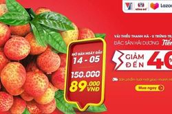 Vải thiều Thanh Hà chính thức mở bán trên sàn thương mại điện tử