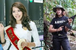 Cựu hoa hậu Myanmar cầm vũ khí chống lại quân đội