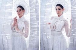 Cận cảnh trang phục dân tộc Khánh Vân trình diễn trong Bán kết Miss Universe 2020, nhưng gây trầm trồ vẫn là thần thái của nàng Hậu