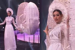 Khánh Vân tại National Costume khiến nhiều người 'thót tim': Bực bội nhất vẫn là góc quay 'dìm hàng'