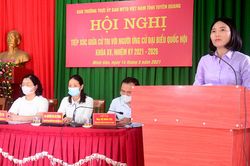 Đại biểu Quốc hội khóa XV tiếp xúc cử tri, vận động bầu cử