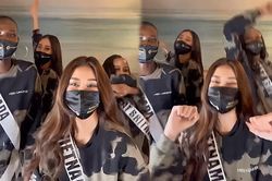 Khoảnh khắc đáng nhớ Khánh Vân cùng hội chị em Miss Universe 2020: Quẩy cực sung hit của Beyoncé