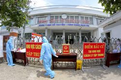 Hậu Giang diễn tập phòng chống COVID-19 phục vụ bầu cử
