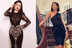 Lệ Quyên mê mệt kiểu váy áo xuyên thấu, để lộ da thịt rõ mồn một