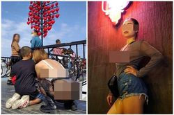 Mặc như không mặc, người phụ nữ nghiện 'thả rông' nhận đủ chỉ trích