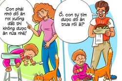 12 bức tranh minh họa hài hước cho thấy sự khác biệt giữa bố và mẹ khi nuôi dạy con