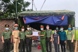 Công đoàn CATP Hà Nội thăm, động viên CBCS bảo vệ khu cách ly