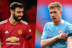 Bruno Fernandes sánh vai cùng De Bruyne trong đội hình tiêu biểu Ngoại hạng Anh