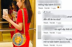 Thủy Tiên khoe túi handmade siêu xinh, bị ví cứ như hộp bánh Tết