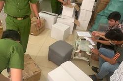 TPHCM: Phát hiện lượng lớn mỹ phẩm không rõ nguồn gốc tại Công ty Hana Miss