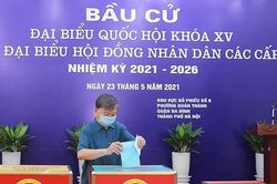 Tướng lĩnh, sỹ quan, CBCS Công an nhân dân hân hoan tham gia bầu cử