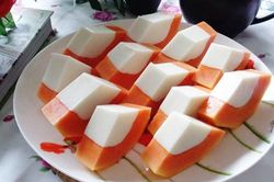 Thạch đu đủ nước cốt dừa ngon bổ dưỡng cho ngày nắng nóng