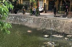 Hà Nội: Phát hiện một xác nam giới nổi trên mặt hồ ở Quảng An