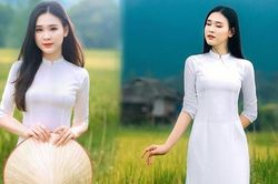 Hoa khôi sinh viên Nghệ An từng thi HHVN 2020 khoe nhan sắc ngọt ngào với áo dài trắng