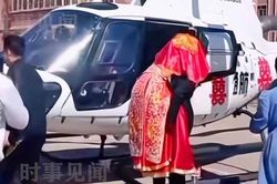 Chú rể dùng trực thăng đón dâu gây xôn xao mạng xã hội Trung Quốc