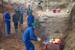 Tìm thấy 40 hài cốt liệt sĩ ở chiến khu xưa Ba Lòng