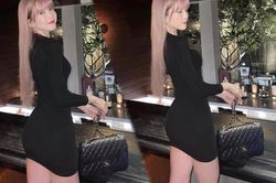 Thiều Bảo Trâm diện váy đen ngắn cũn cỡn khoe khéo vòng 3 hút mắt
