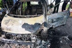 An Giang: Cháy xe taxi, chết người chưa rõ nguyên nhân tại Chợ Mới
