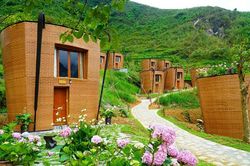 Độc đáo khu nghỉ dưỡng hình quẩy tấu