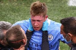 De Bruyne có thể lỡ EURO 2020 vì chấn thương nặng ở Chung kết C1