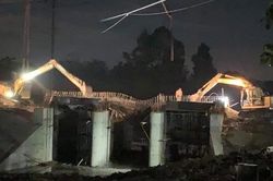 Ninh Bình: Cầu Hà Thanh - Yên Mô đổ sập trong đêm khi đang thi công