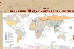 Ra mắt 'Bản đồ Hành trình 30 năm tìm đường cứu nước của Bác Hồ'