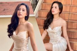 Mai Phương Thúy mãn nhãn thiên hạ khi diện váy hai dây lấp ló vòng 1 căng tràn