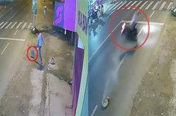 Clip nam thanh niên đẩy cục bê tông ra đường làm cô gái ngã chấn thương sọ não