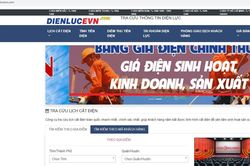 Xuất hiện trang web giả mạo thương hiệu Tập đoàn Điện lực Việt Nam