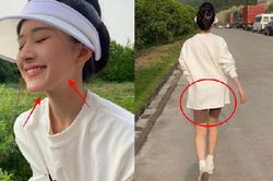 Triệu Lộ Tư khoe chân ngắn đáng yêu, lộ cả góc nghiêng xinh đẹp nhưng chưa gây sốt bằng dáng đi này