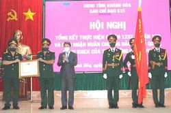 Lực lượng vũ trang tỉnh Khánh Hòa đón nhận Huân chương Bảo vệ Tổ quốc hạng Ba