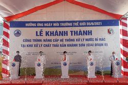 Khánh thành Hệ thống xử lý nước rỉ rác giai đoạn 2 tại bãi rác Khánh Sơn- Đà Nẵng