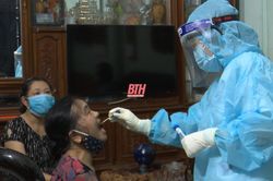 Các trường hợp F1 của ca tái dương tính tại thị trấn Bút Sơn âm tính lần 1 với SARS-CoV-2