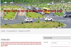 Website tra cứu thông tin giấy phép lái xe bị giả mạo