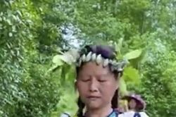Ế hàng, nông dân Trung Quốc diễn thời trang làm từ rau quả