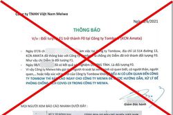 Đồng Nai yêu cầu thu hồi thông tin F1 thành F0 trong khu công nghiệp Amata