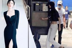 Diện áo croptop, vòng eo nhỏ xíu của Dương Mịch khiến trợ lý nhìn dán mắt không rời