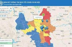 Hà Nội: Ra mắt bản đồ thể hiện thông tin dịch tễ COVID-19